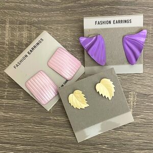 Enamel Metal Earrings